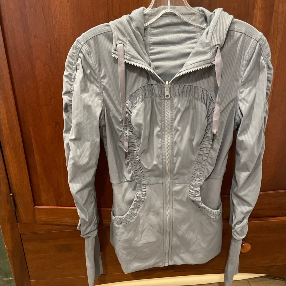 Lululemon Athletica Gray Utility Jacket with Hood